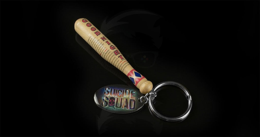 Quantum Mechanix Harley Quinns Goodnight Bat Key Chain Quantum Mechanix Harley Quinns Goodnight Bat Key Chain